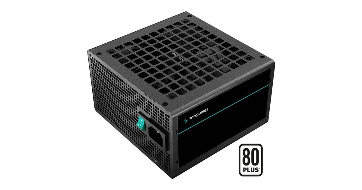 DeepCoolPF600 600 watt voeding   (Zwart, 4x PCIe)