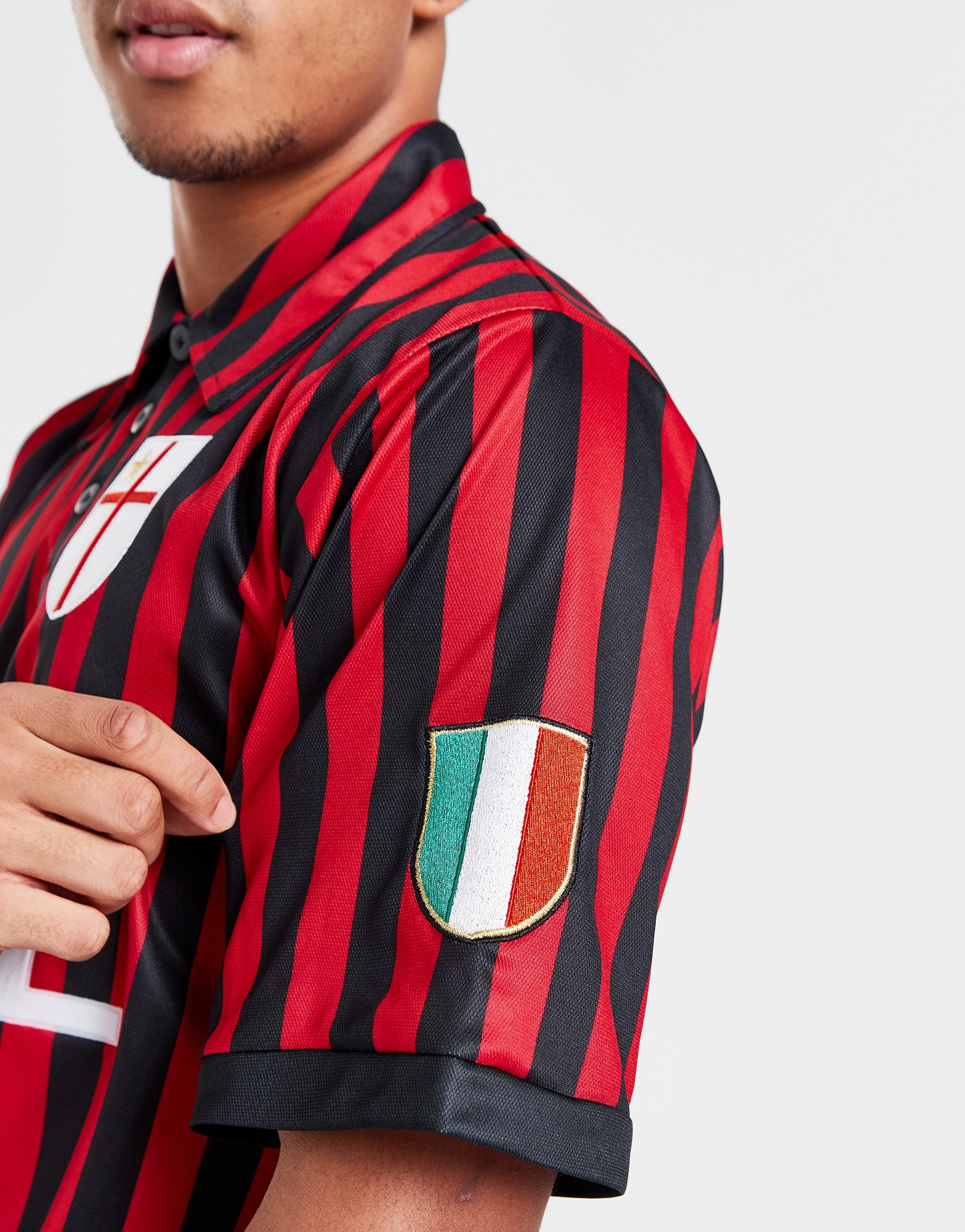 Score Draw Maillot Domicile Rétro AC Milan Centenaire Homme