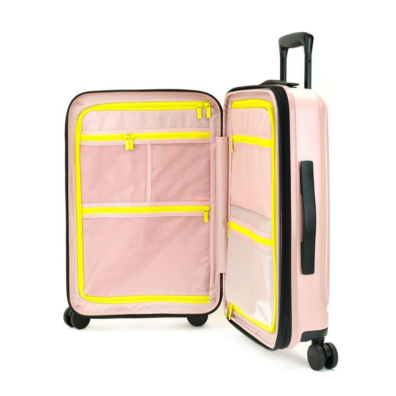 Valise rigide Pure mate Extensible 65cm Rose