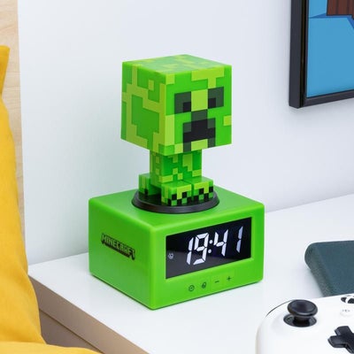 Paladone Icon Creeper Vekkeklokke