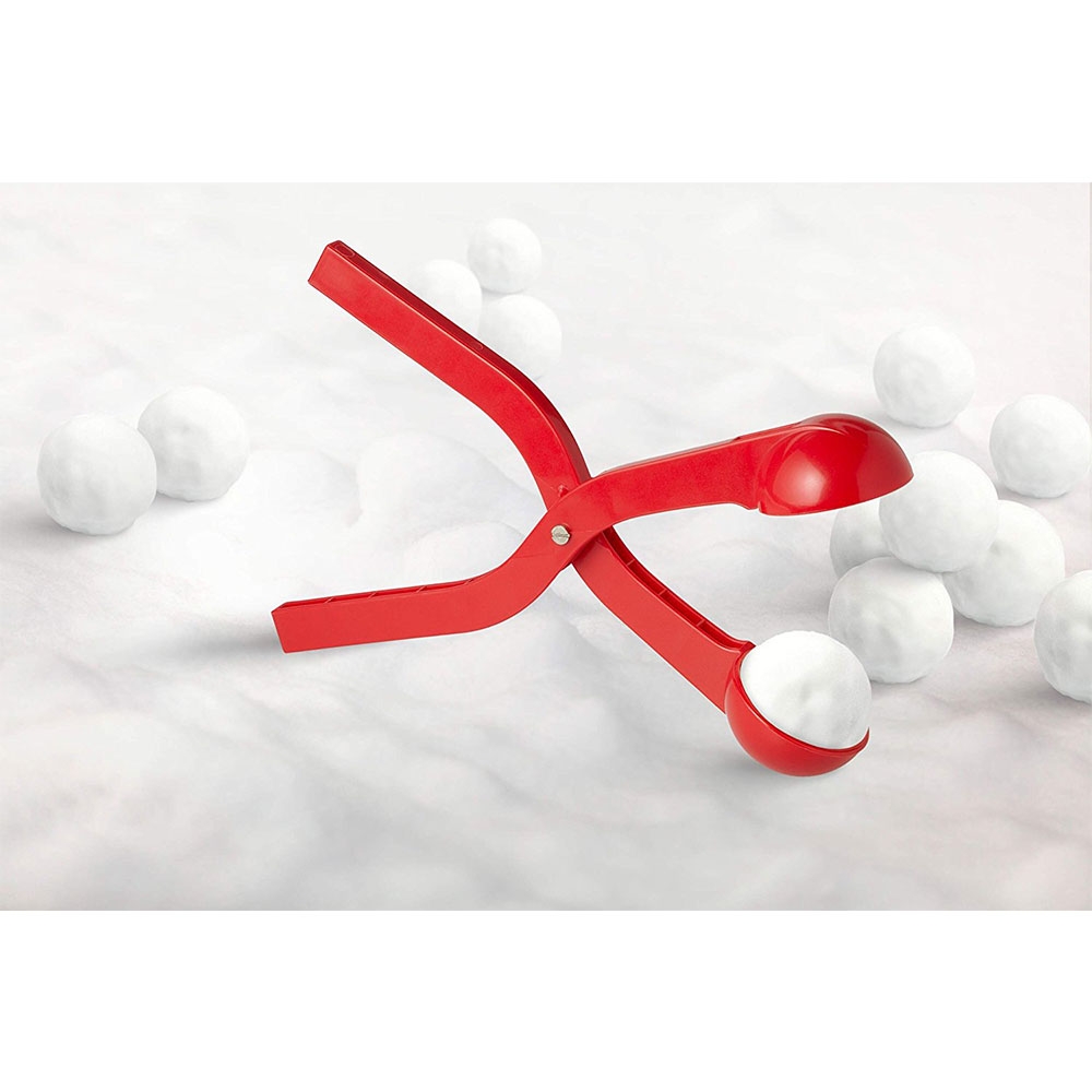 (2er Set) 36cm Winter Schneeball Zange Snowball Maker - Rot