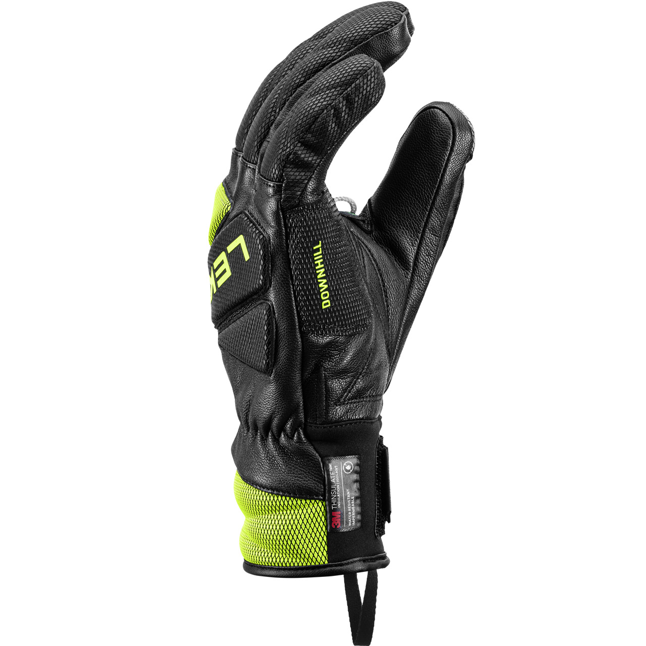 Leki Herren Handschuh WCR VENOM DOWNHILL 3D black/ice lemon | Leki | L | Brands | XSPO-Fashion