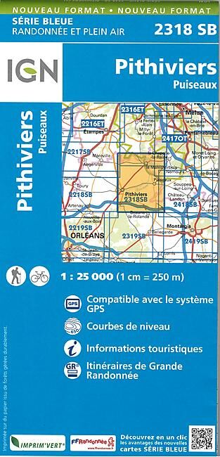 IGN - 2318 SB PITHIVIERS 1 25 000