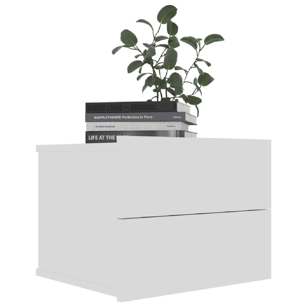 VIDAXL Tables de Chevet 2 pcs Blanc