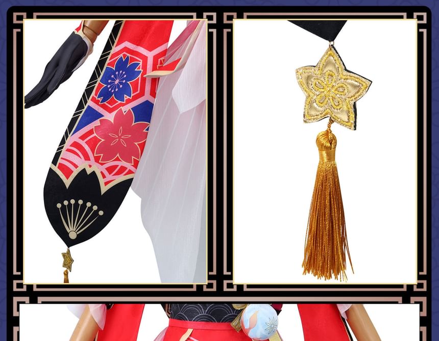 Feravin - Honkai: Star Rail Sparkle Cosplay Kostuum Pruik / Masker / Set