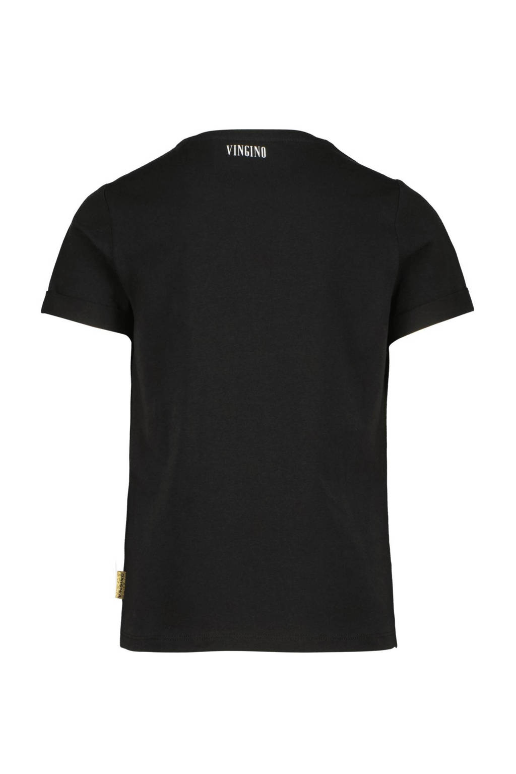 Vingino T-shirt met printopdruk zwart