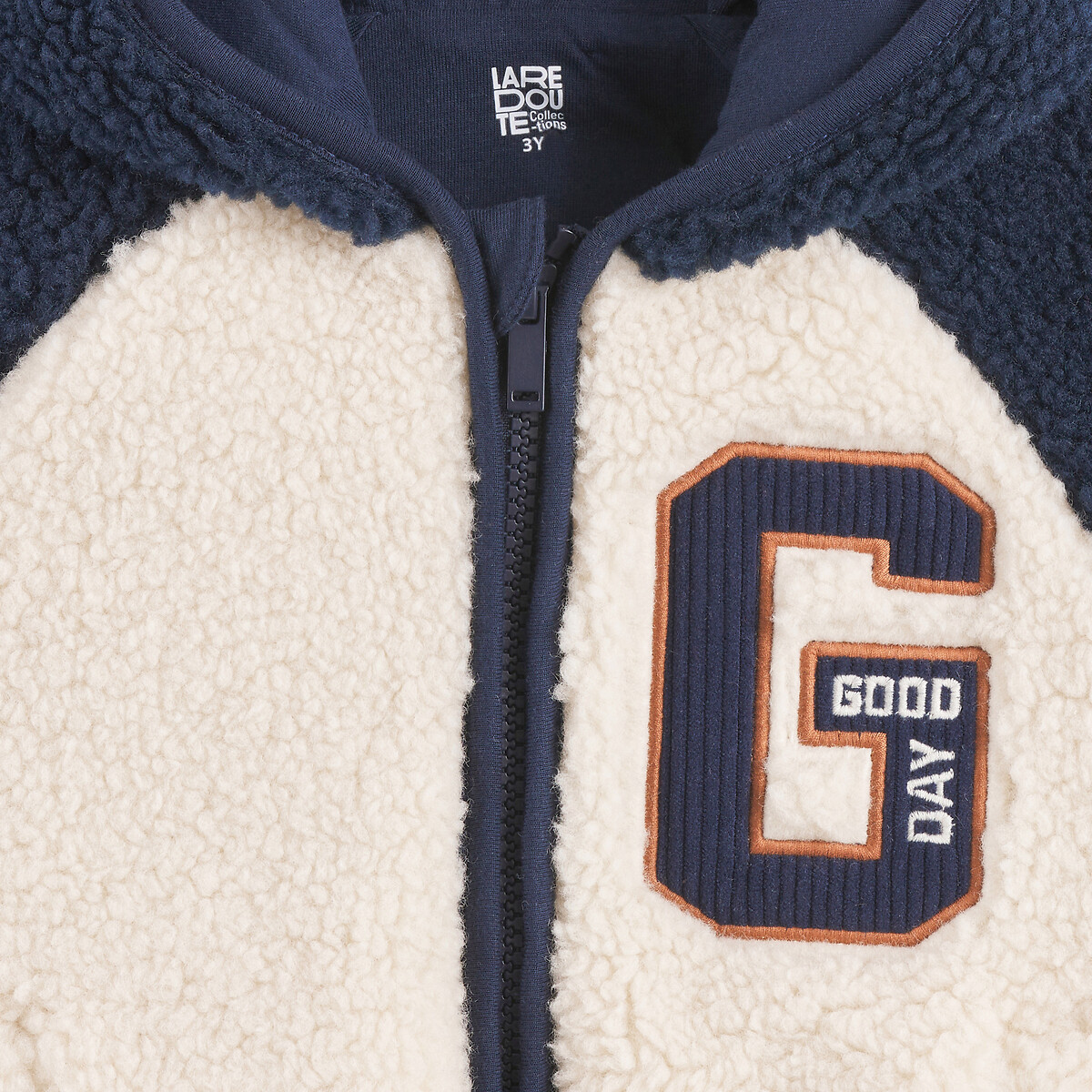 COLEÇÕES LA REDOUTE<br>Colete met kap em sherpa, espírito Teddy