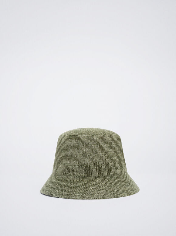 Chapéu Bucket de Tricô - Cáqui
