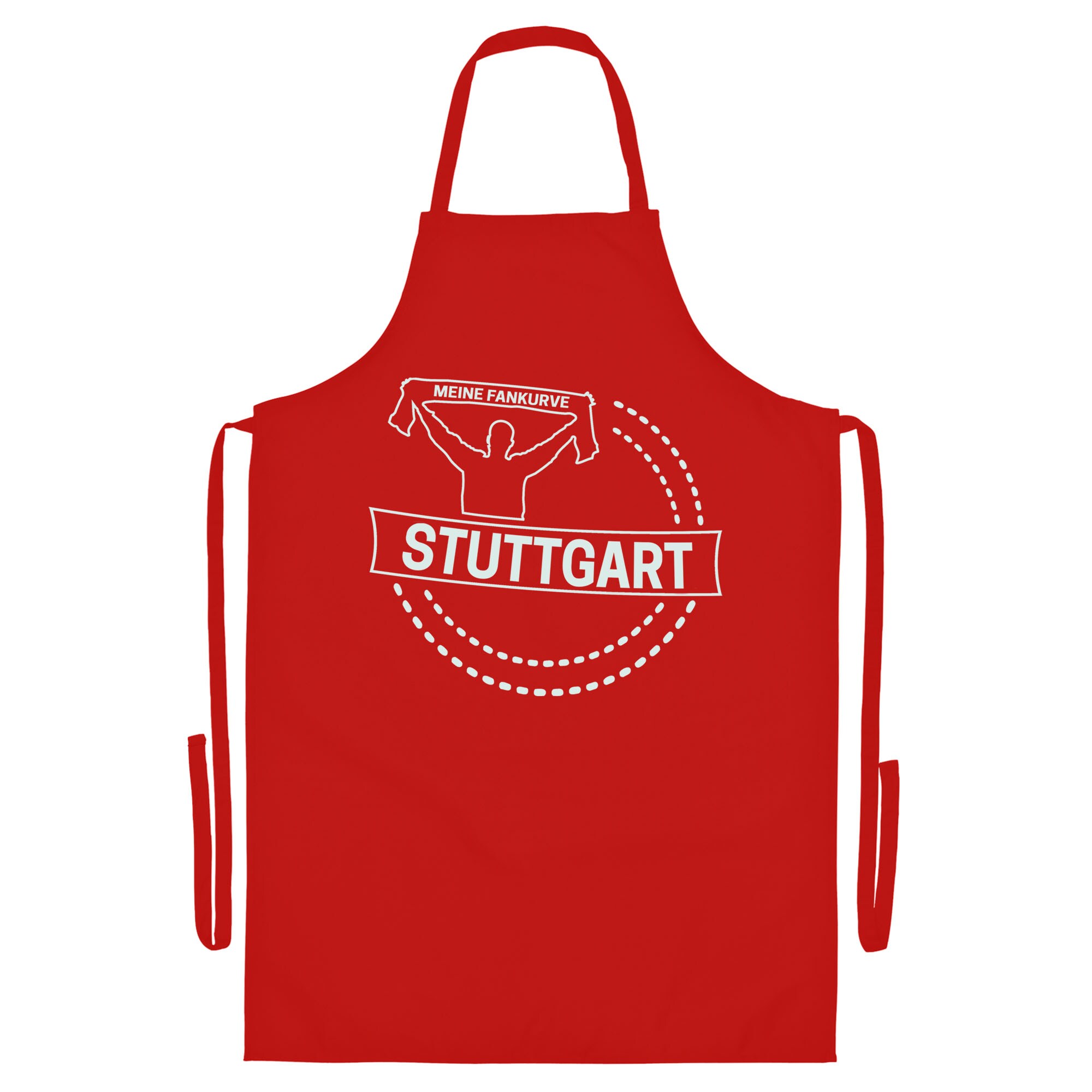 multifanshop® Grillschürze - Stuttgart - Meine Fankurve - Druck weiß