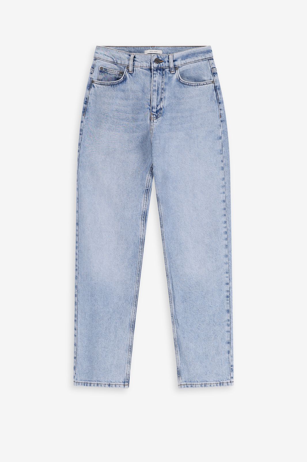 Blauwe high waist slim fit jeans