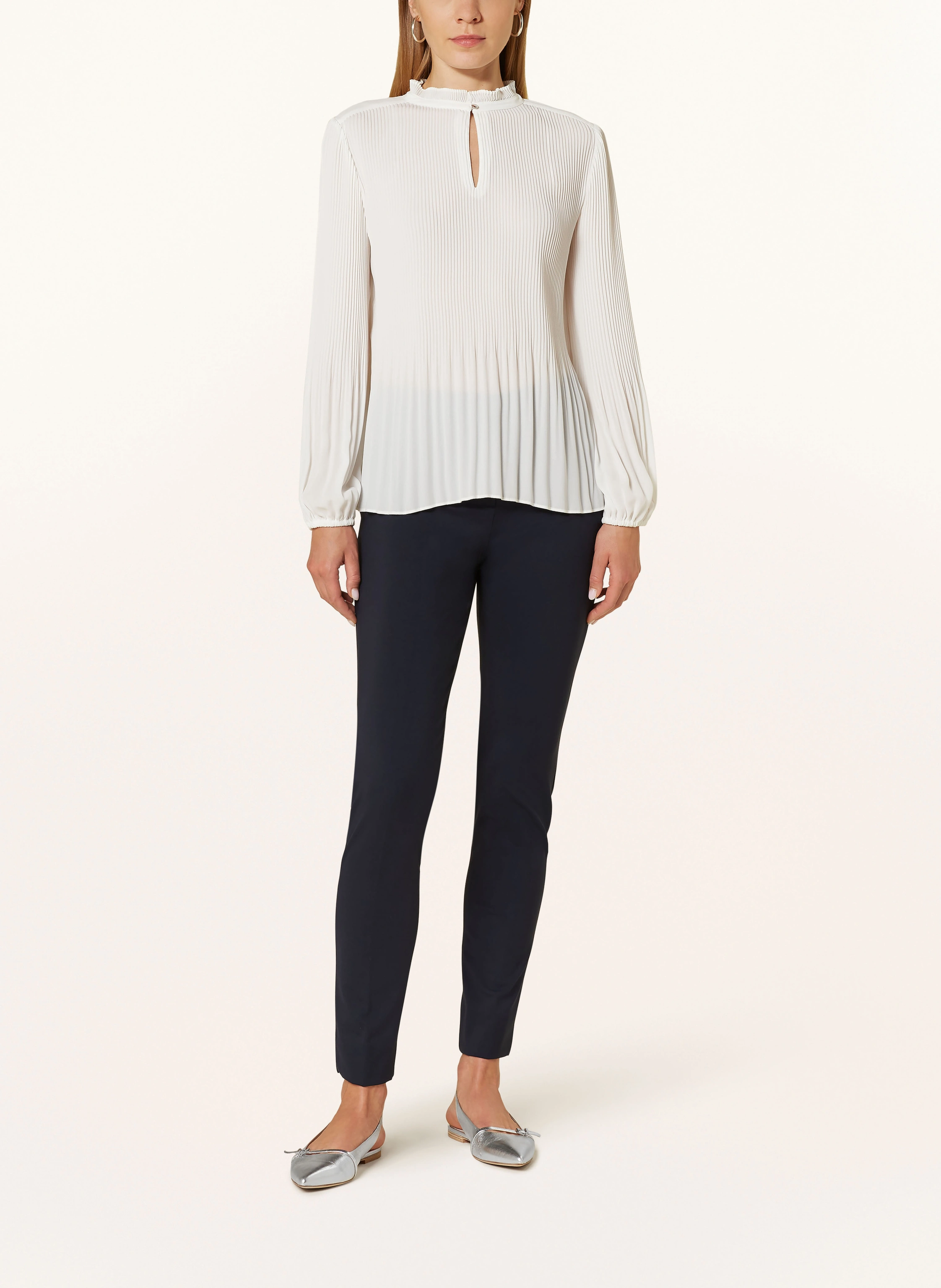 s.Oliver BLACK LABEL Blusenshirt aus Plissee