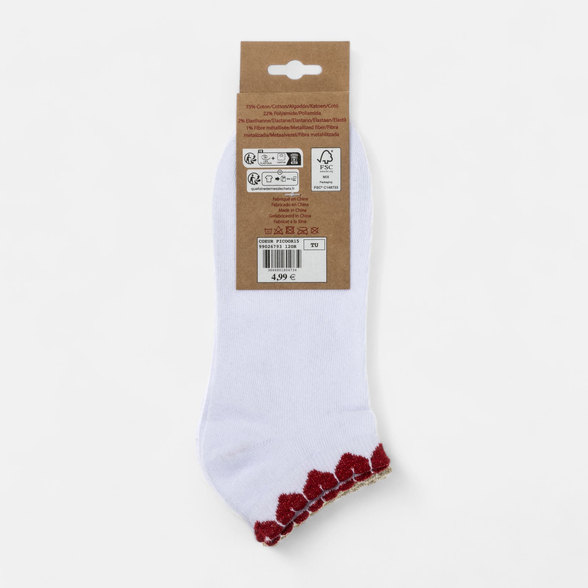 Chaussettes Femme or