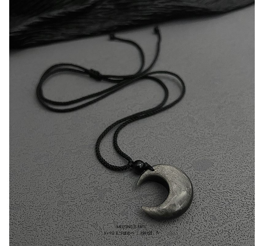 Elnge - Maan Edelsteen Hanger Ketting
