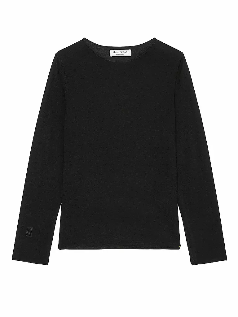 MARC O'POLO Langarmshirt  schwarz