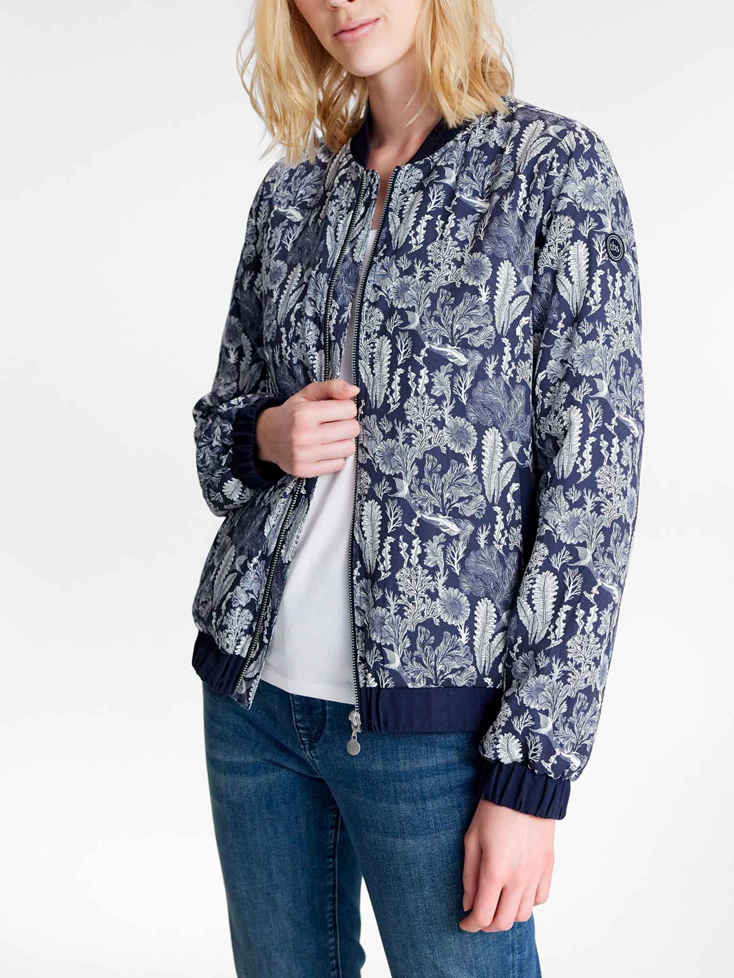 Blouson Femme Esprit Bomber Marine