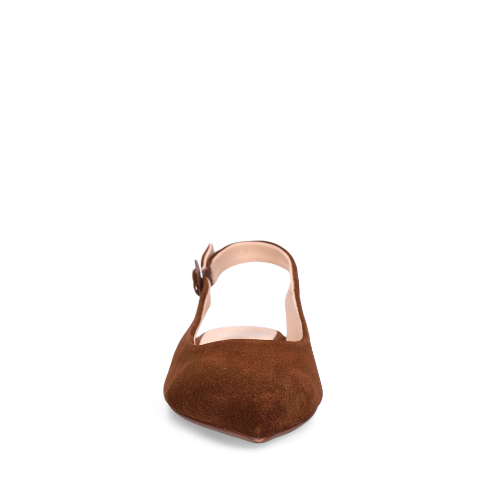 Taupe suède slingbacks