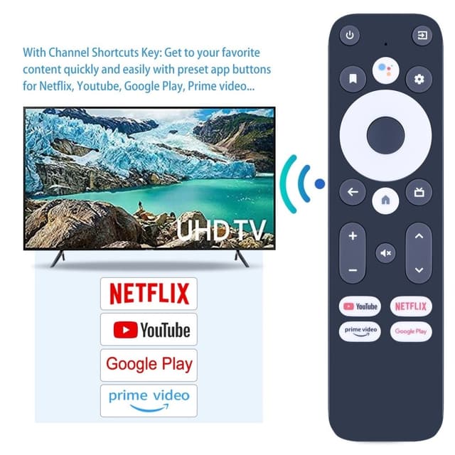 Udskiftning af fjernbetjening til Mecool KM2 Plus TV Set-Top Box Stemmefunktion