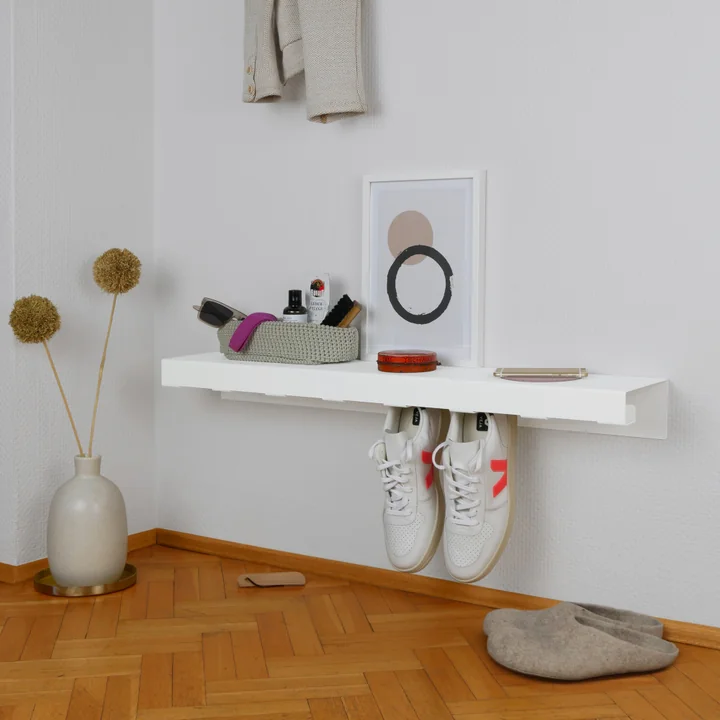 vonbox - Schuhregal Hang On, weiss (RAL 9016)