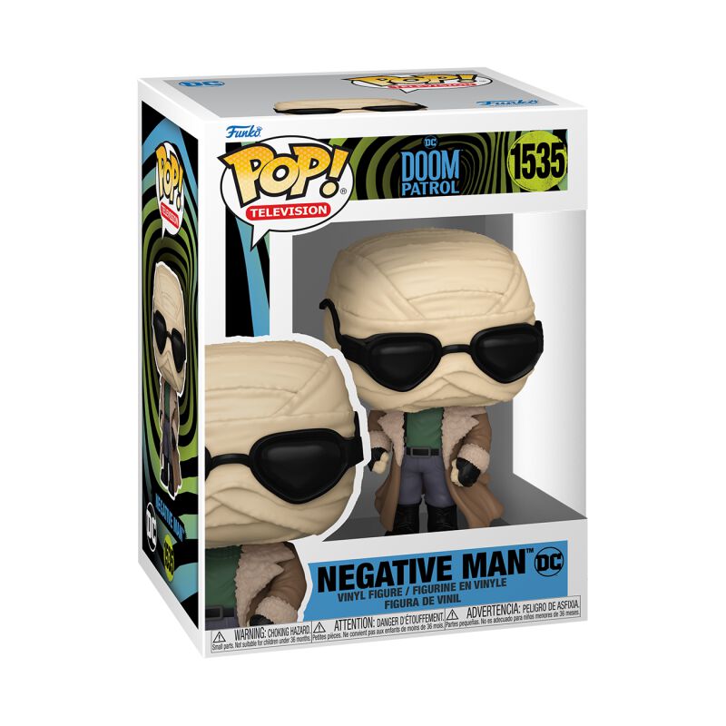 Larry Trainor Negative Man Vinyl Figurine 1535 | Doom Patrol Funko Pop!