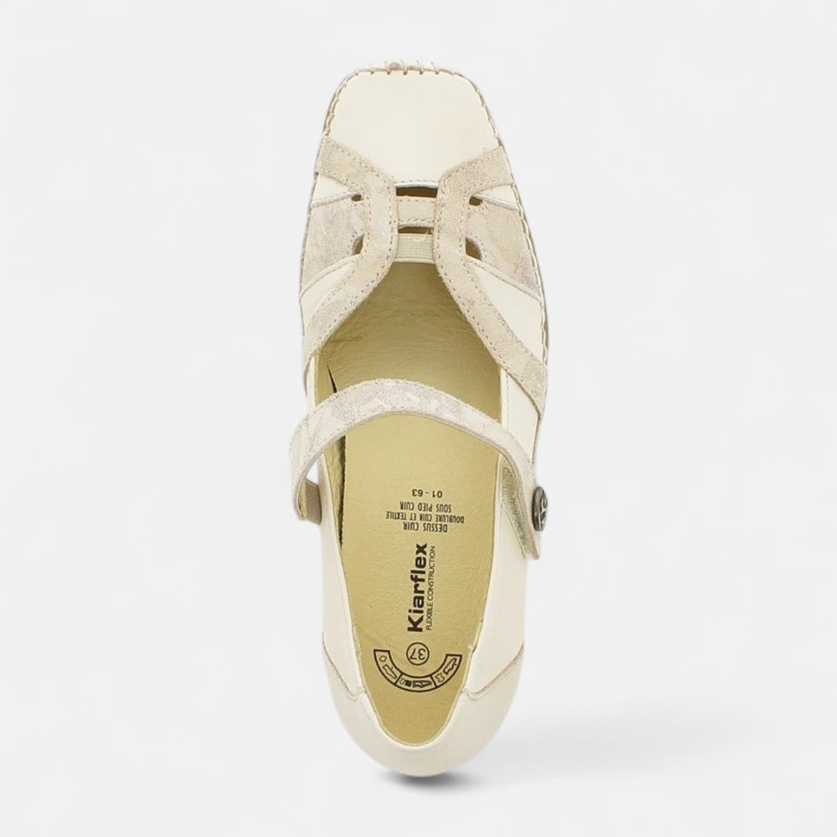 Escarpins pieds sensibles Femme en cuir beige