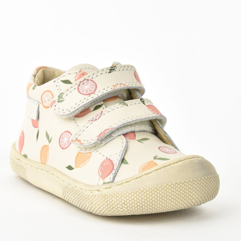 Naturino Naturino Barefoot Amur Velcros Print Lemon Soda
