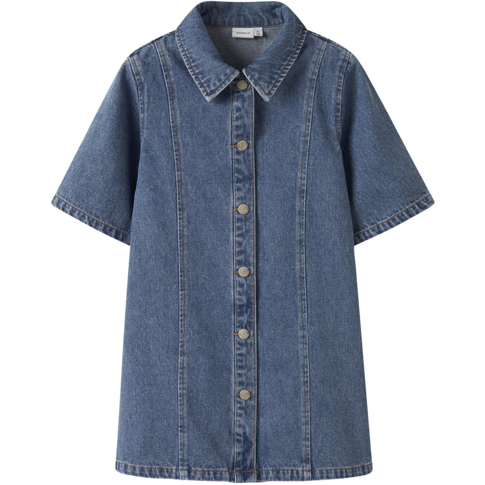 Køb Name It Medium Blue Denim Nkfgianna 2/4 Dnm Kjole 2221-Iz D