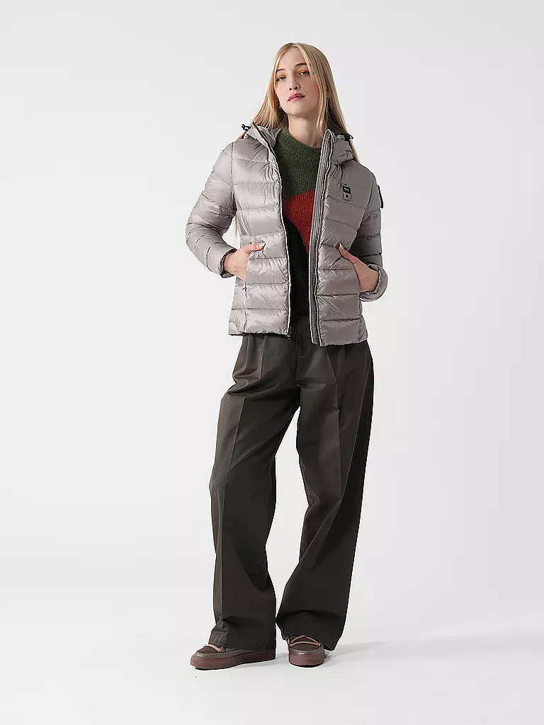 BLAUER Daunenjacke CHARME hellgrau