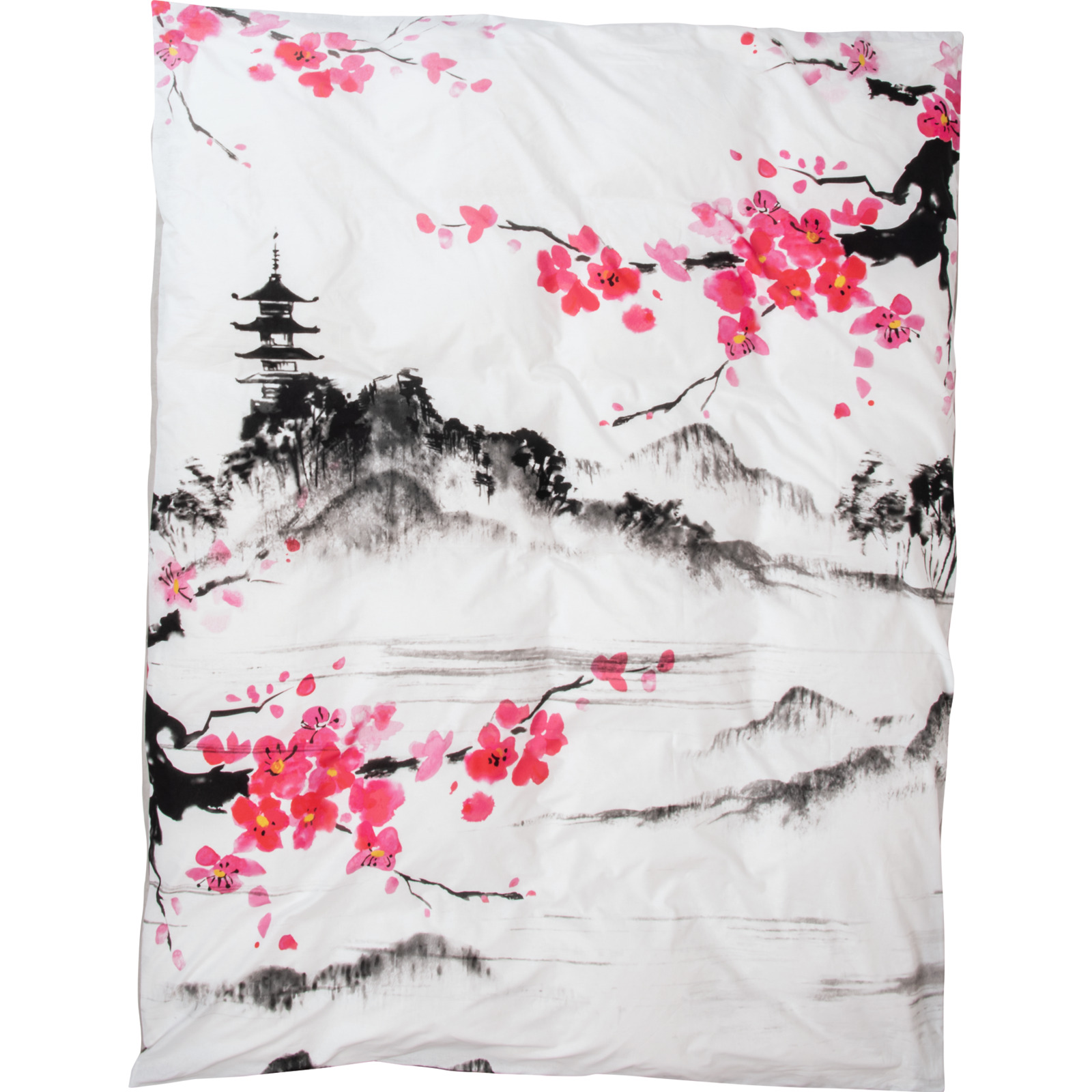 Bettwäsche mit japanischer Landschaft