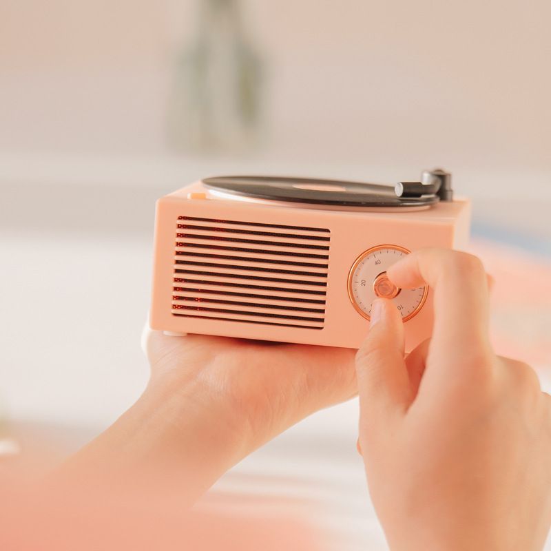 HOMTEC - Oplaadbare USB Retro Vinyl Platenspeler Design Bluetooth Speaker