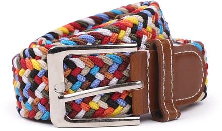 Suitable Geweven Riem Multicolour Riem Elastiek Mix Multi 10 col kopen