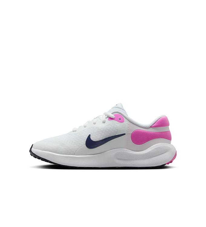 Nike Revolution 7 Big Kids Sh WHITE-MIDNIGHT-NAVY-PLAYFUL-PI