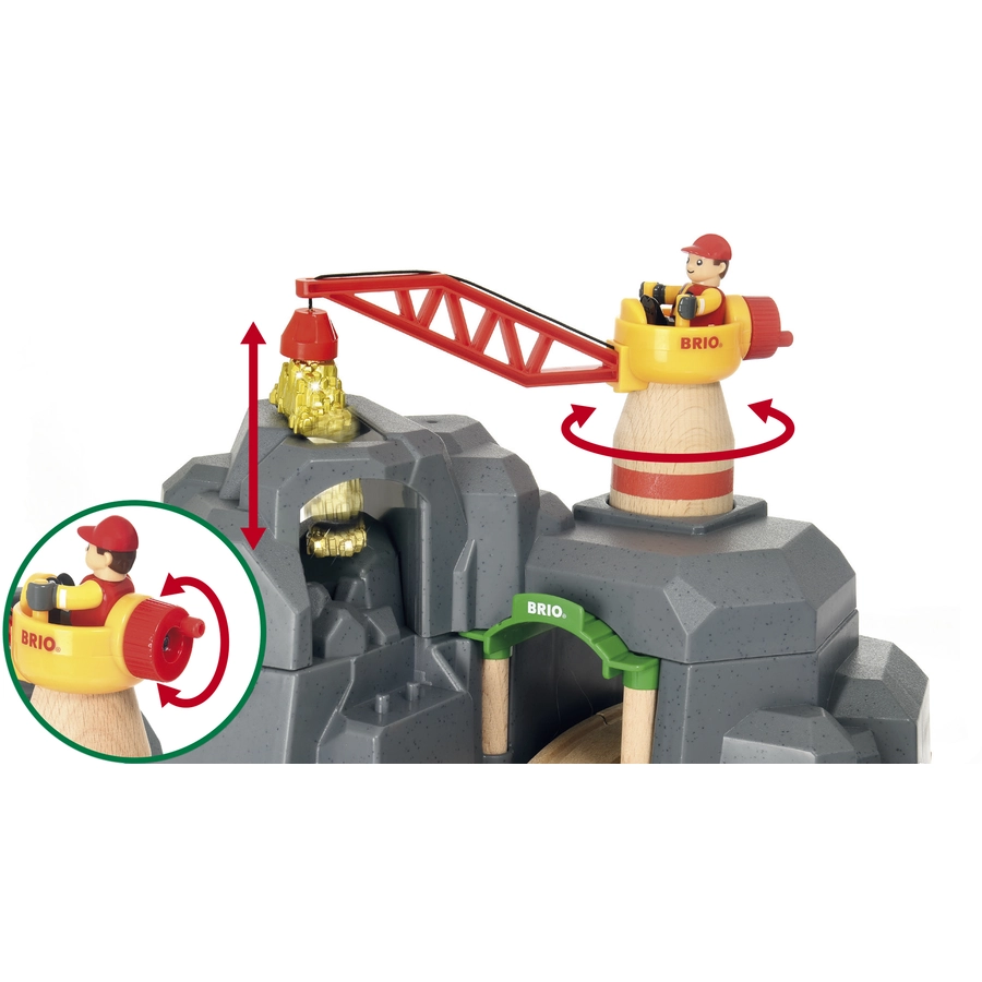 BRIO® WORLD Große Goldmine mit Sound-Tunnel 33889