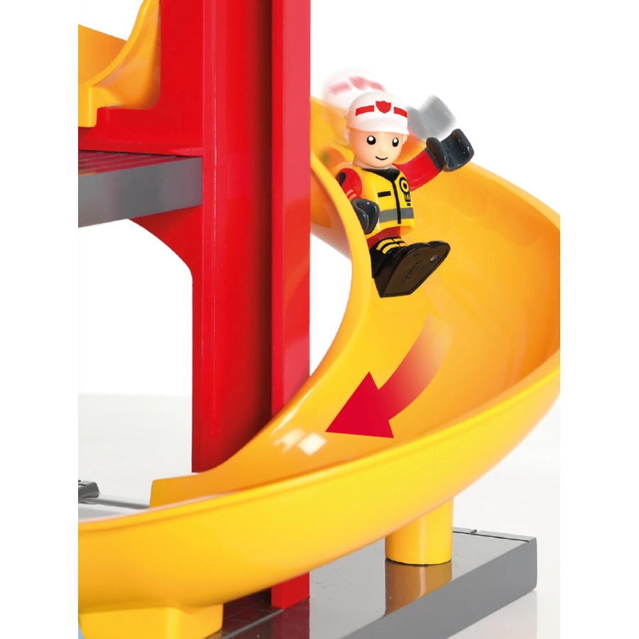 BRIO® WORLD Große Feuerwehr-Station mit Einsatzfahrzeug 33833