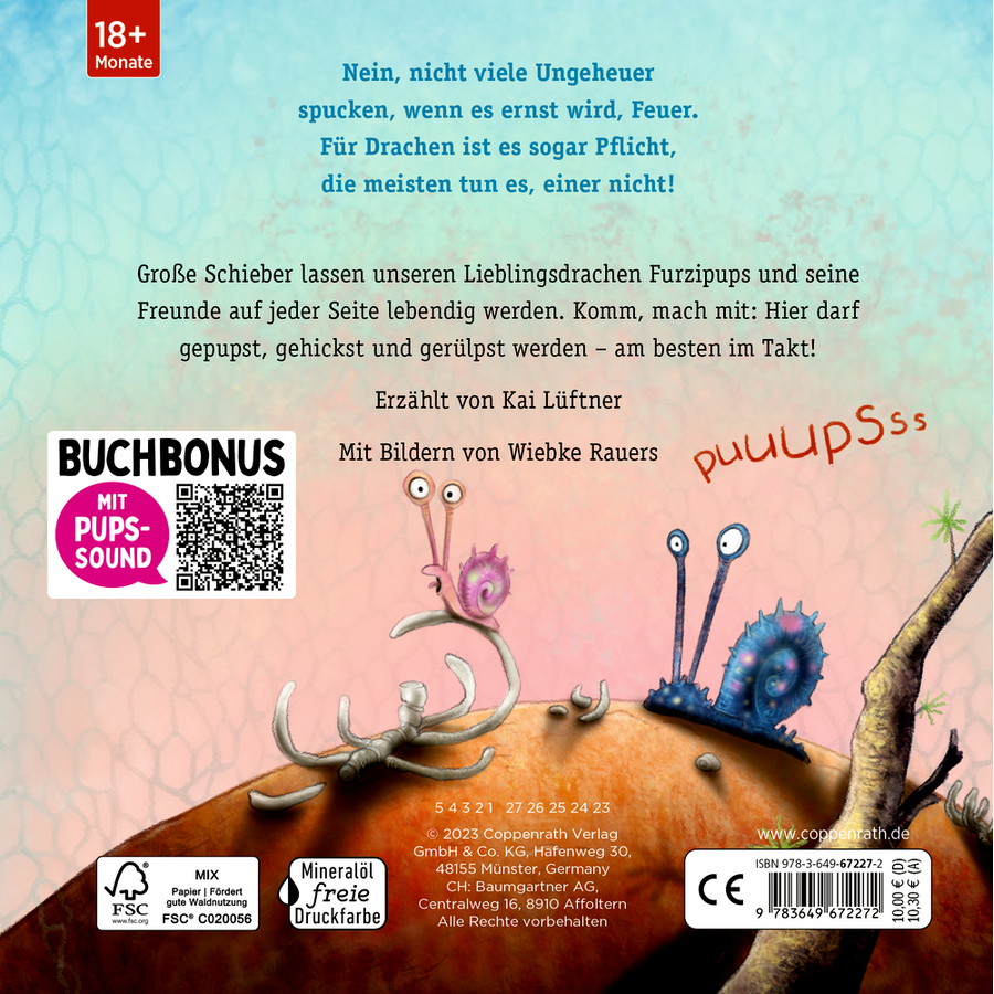 Coppenrath Furzipups, der Knatterdrache - Mein Schieber-Buch