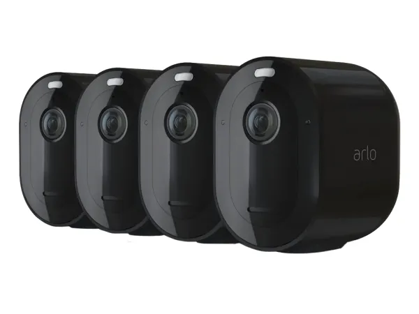 Arlo Pro 3 Wire-Free Security Camera System - Gateway   kamera(er) - trådløs (802.11b, 802.11g, 802.11n) - 4 kamera(er) - sort