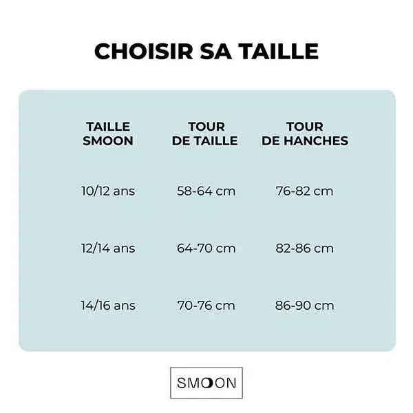 Smoon Culotte Menstruelle Microfibres Flux Moyen Noir T10-12