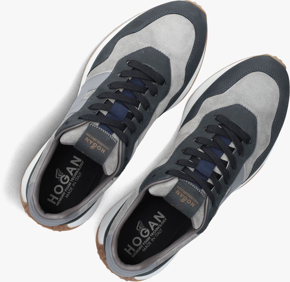 grijze hogan lage sneakers h601 allacciato