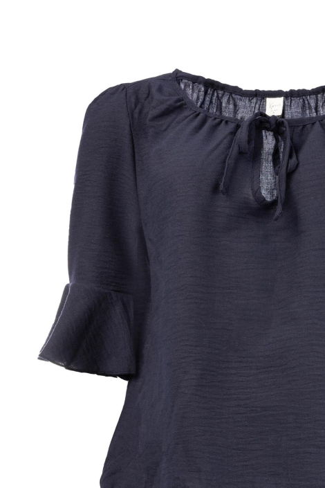 NED blauwe dames blouse