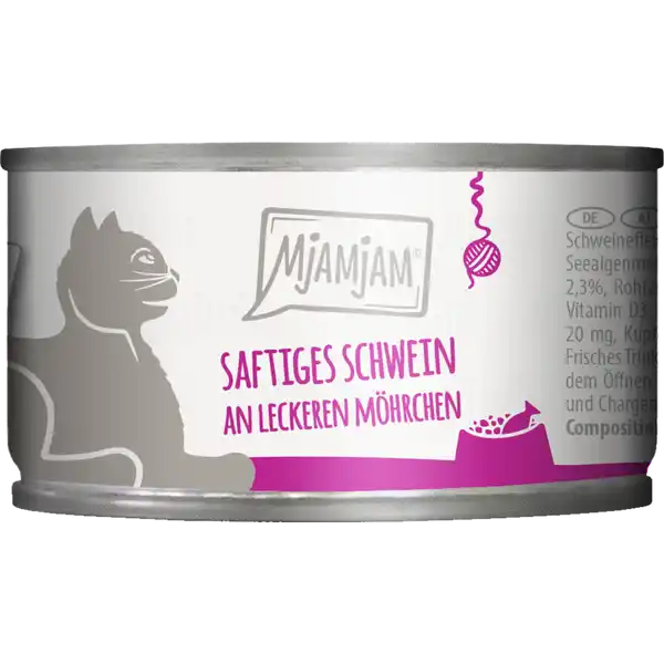 Saftiges Schwein an leckeren Möhrchen