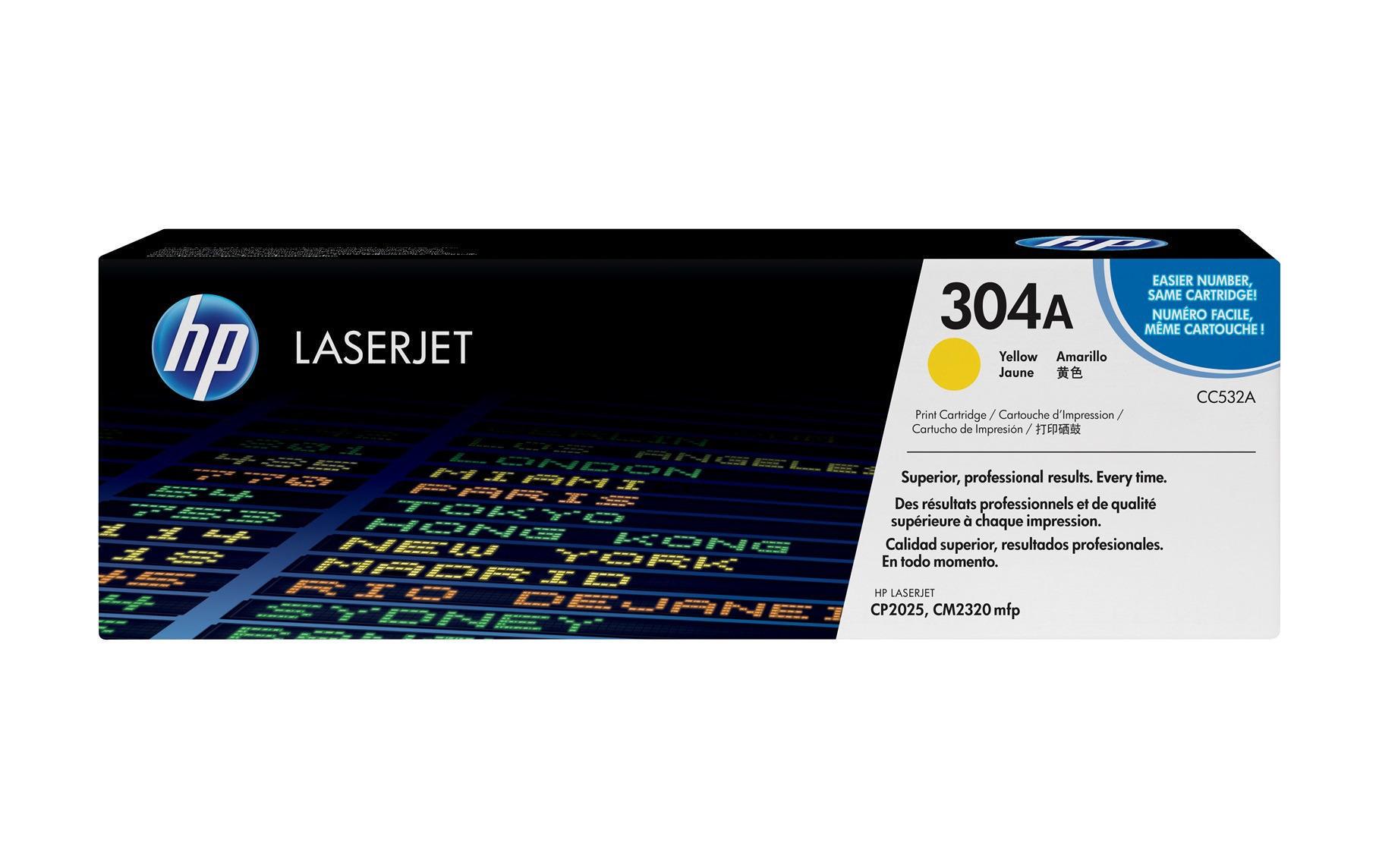 Toner Nr. 304A (CC532A) Yellow<br>Tonerkartusche