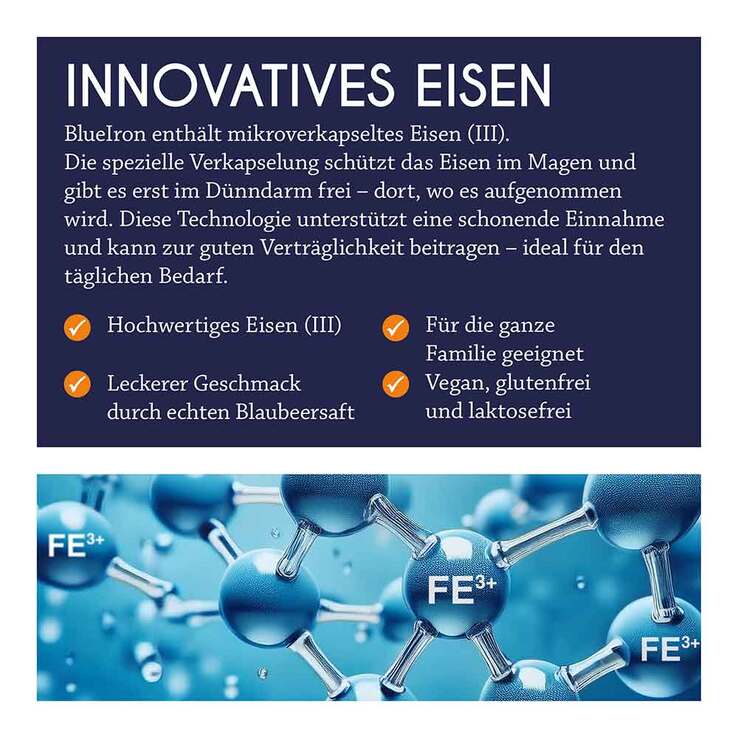 Blueiron Eisen Liquid Flüssigkeit zum Einnehmen, 250 ml