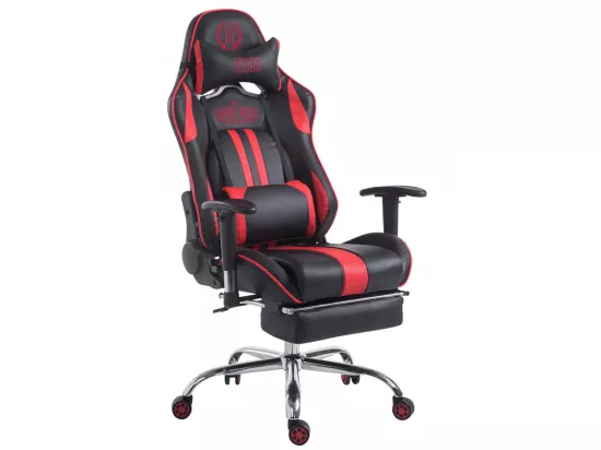 Chaise de bureau - Similicuir - Noir / Rouge - Limit