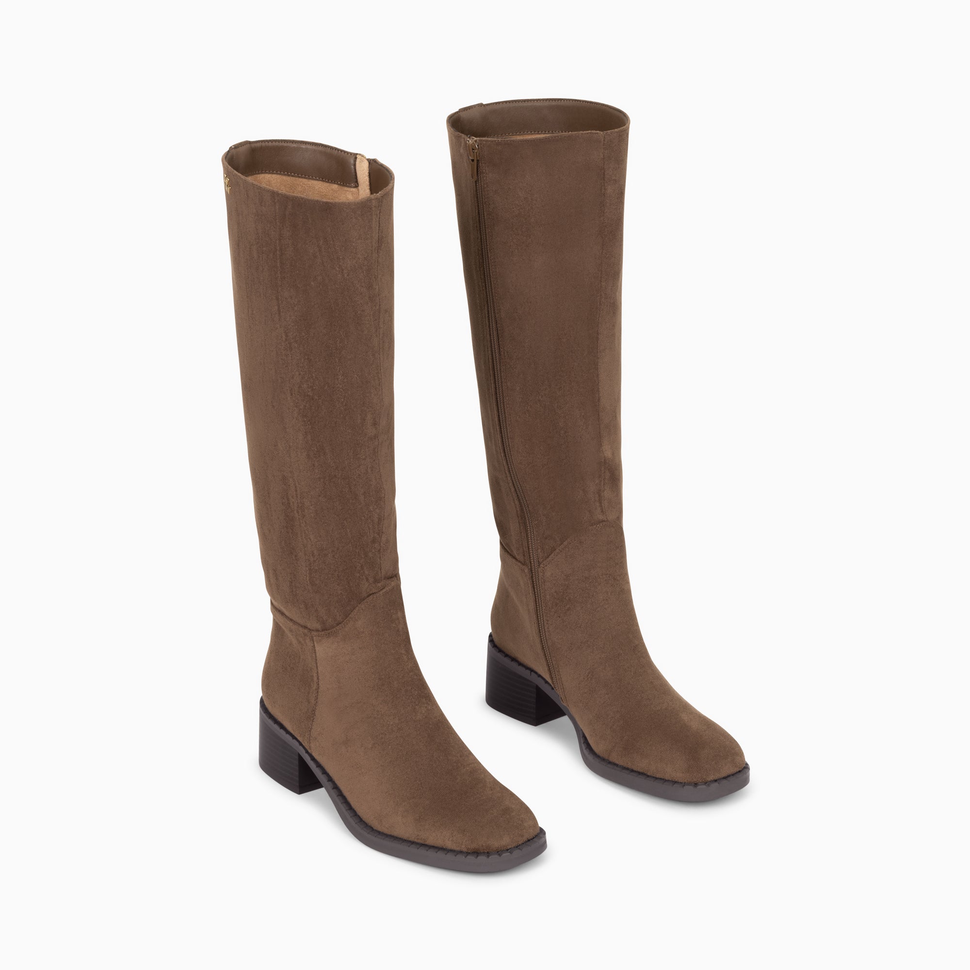 Bottes, Cuissardes-Bottes Irina taupe en suédine