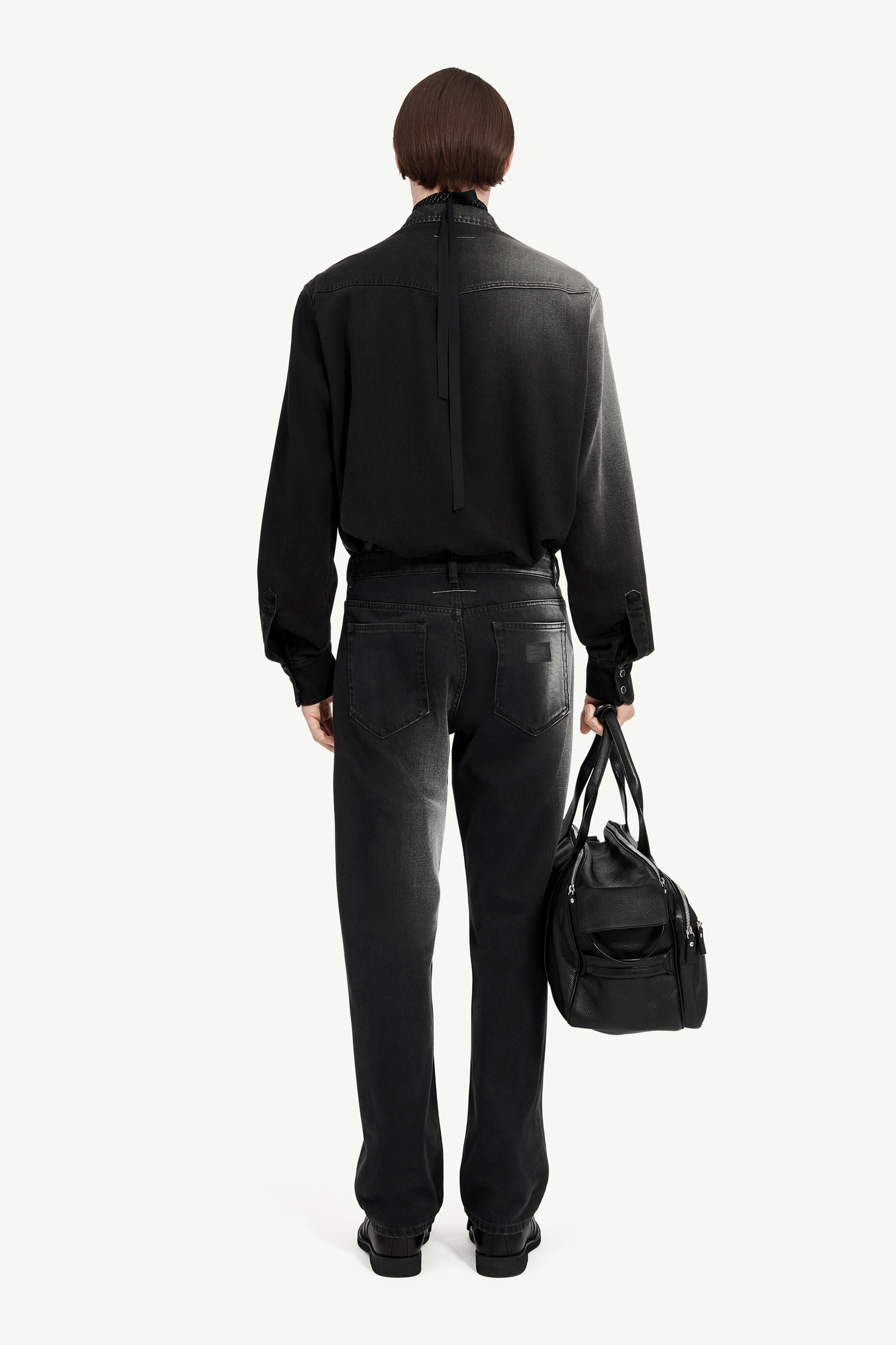 Jean droit délavé à contrastes pour homme | MM6