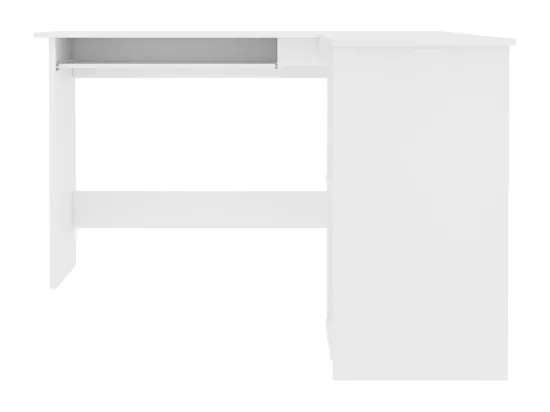 Bureau d'angle en forme de L Blanc 120x140x75 cm