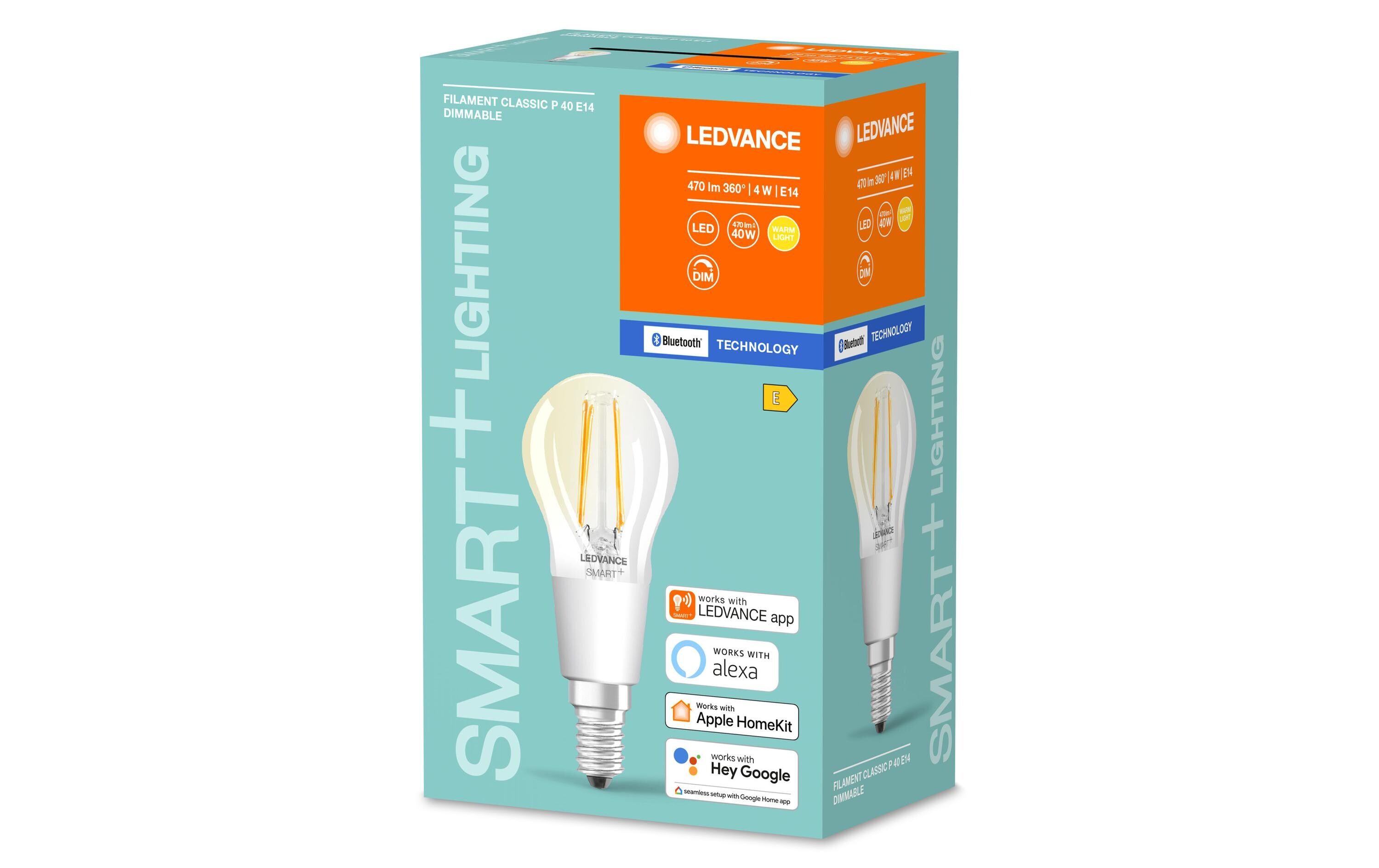 Leuchtmittel SMART+ Mini Bulb, Filament, 4W, E14, BTSmart Leuchtmittel mit Bluetooth- Technologie