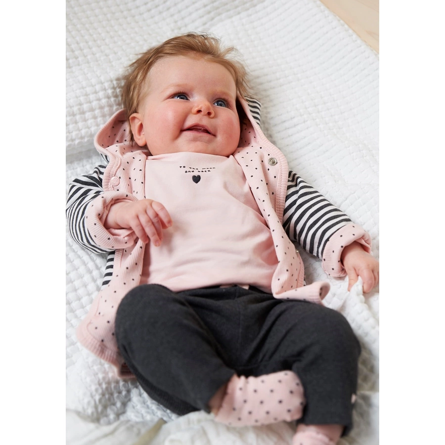 Feetje Wendejacke mit Kapuze Dots anthrazit-melange