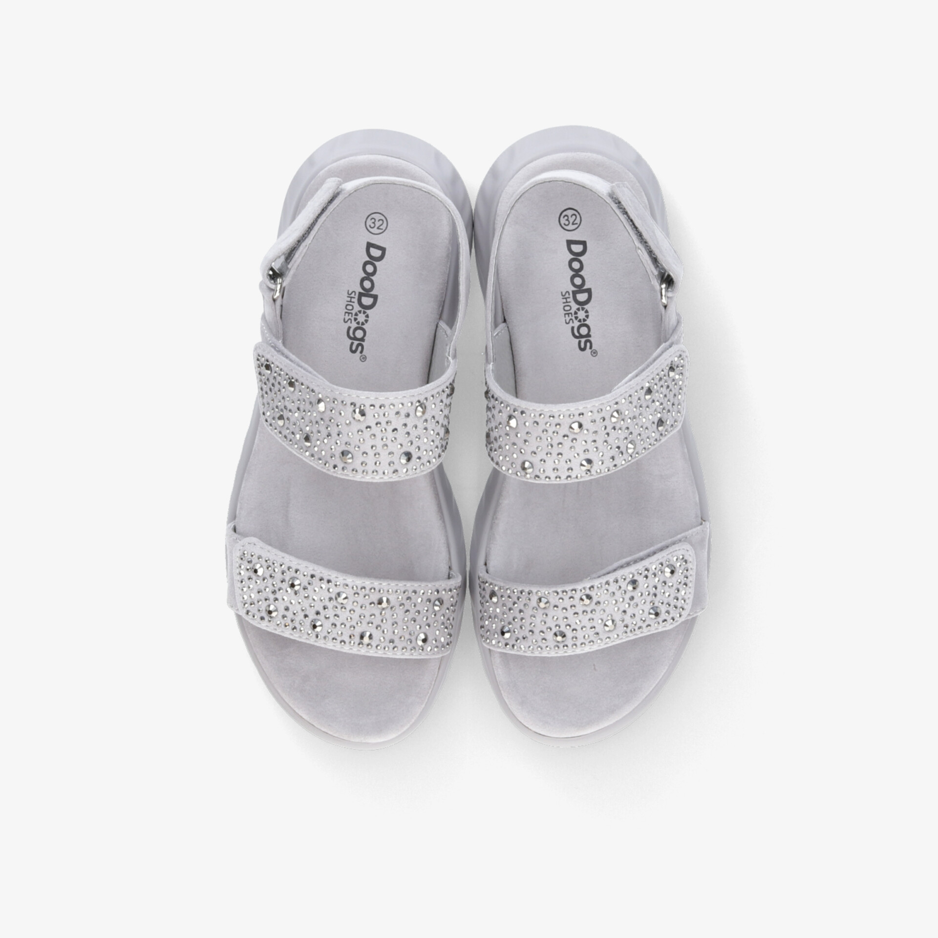 DooDogs Kinder Sandalen grau