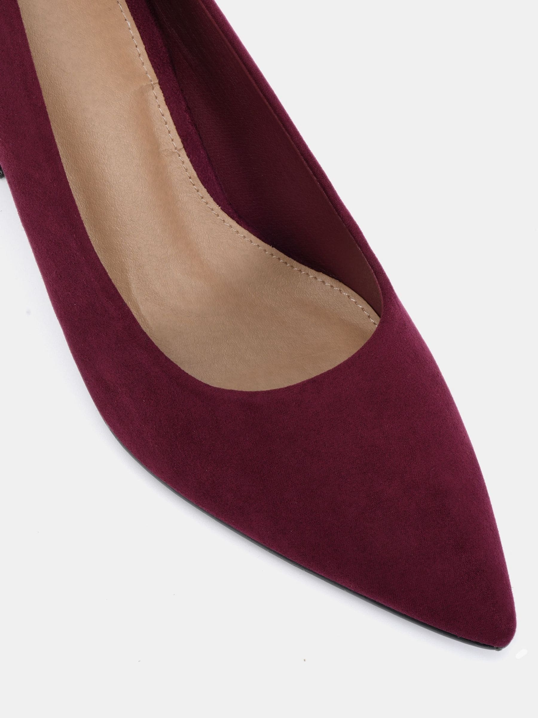 Rood - Novo ILLIANA Point Toe Block Heel Courts