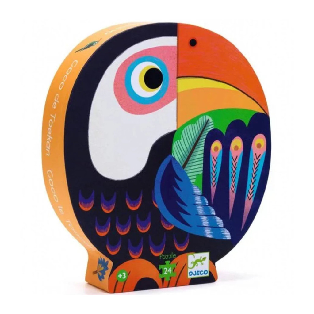 Puzzle Silhouette - 24 Pièces - Coco le Toucan
